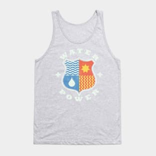 water + power shield - for dark background Tank Top